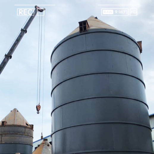 片式工程混凝土立式水泥仓案例