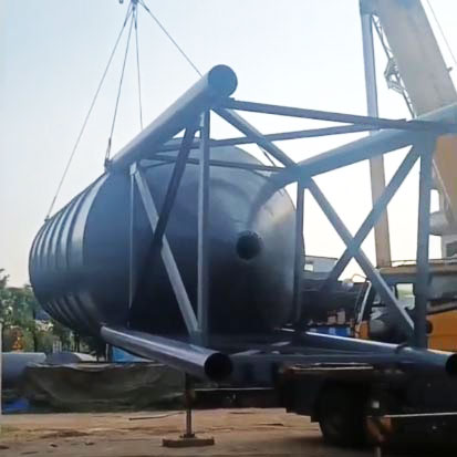 立式加厚水泥仓安装实例