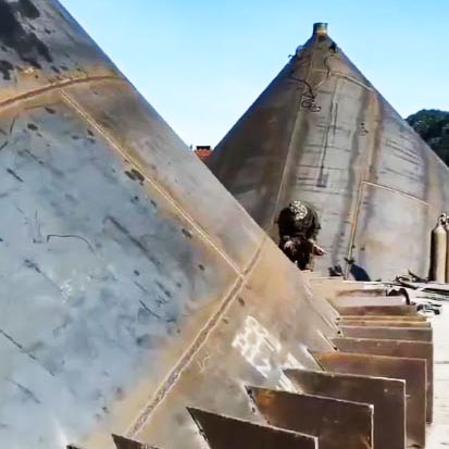 大型洗沙沉淀罐安装